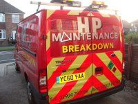 Back of HP Maintenance Van